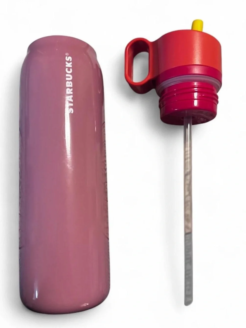 Starbucks Pink Stainless Bottle with Salmon Pink Lid